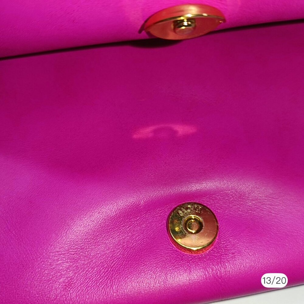 MCM's rose red shoulder bag