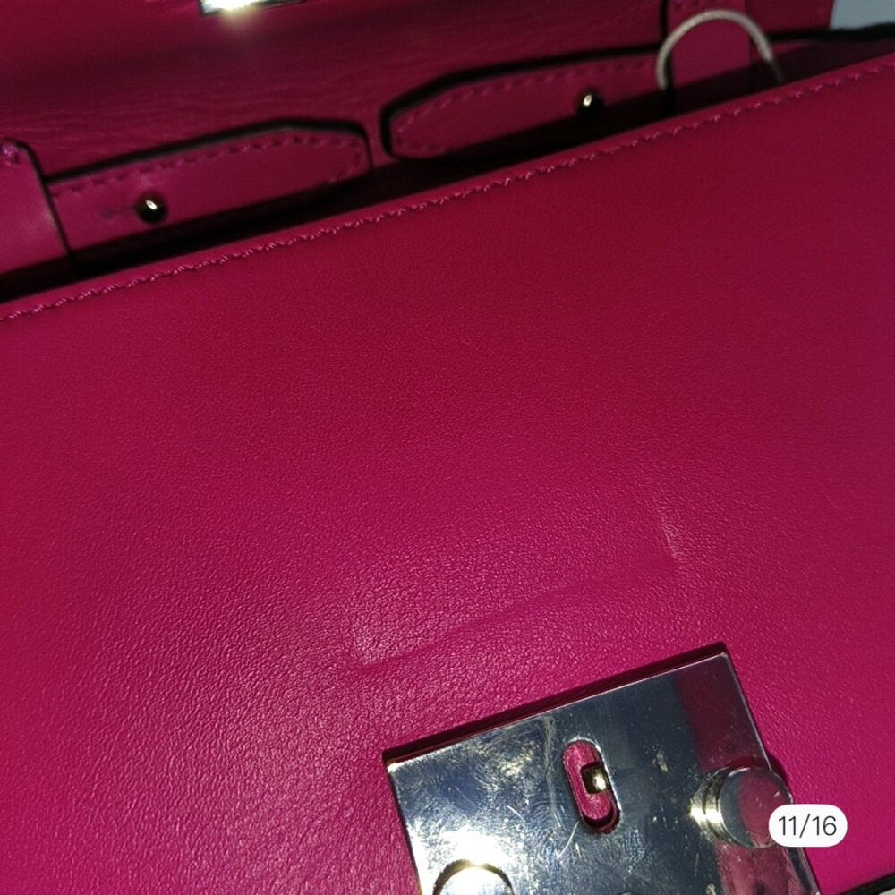 MCM Karoline Mini leather pink crossbody /