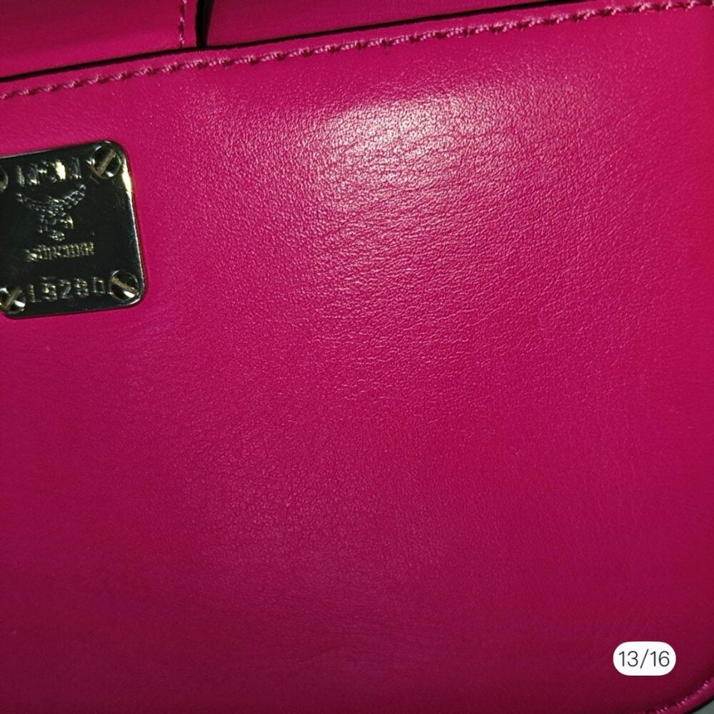 MCM Karoline Mini leather pink crossbody /