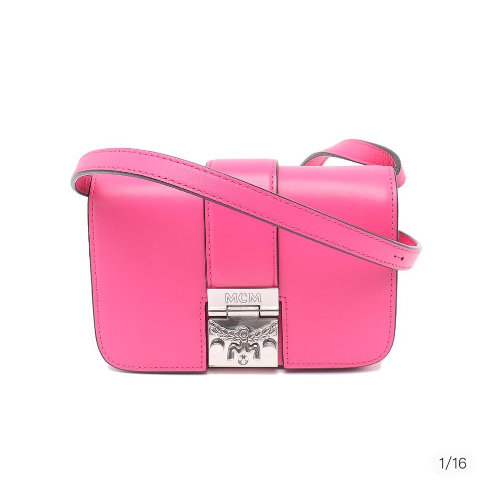 MCM Karoline Mini leather pink crossbody /