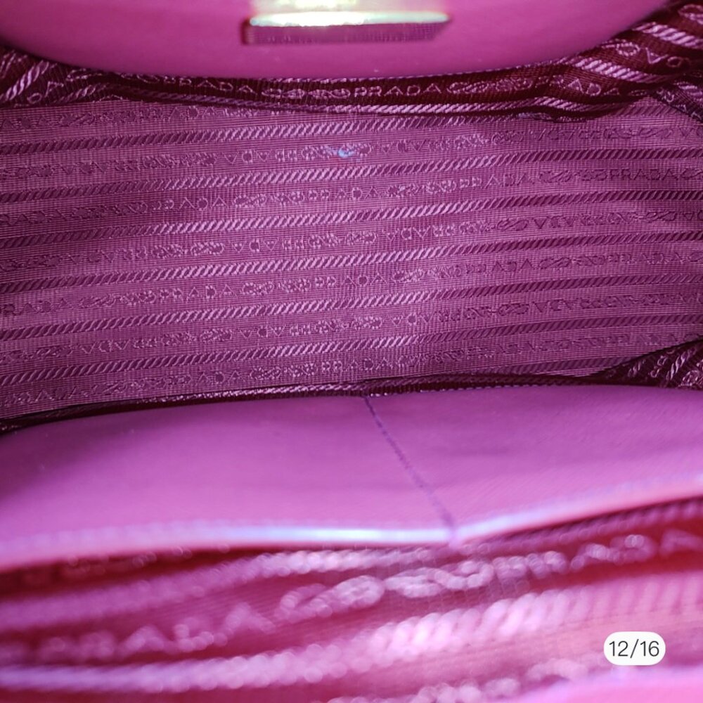 Prada Medium Saffiano Lux Galleria Double Zip Tote