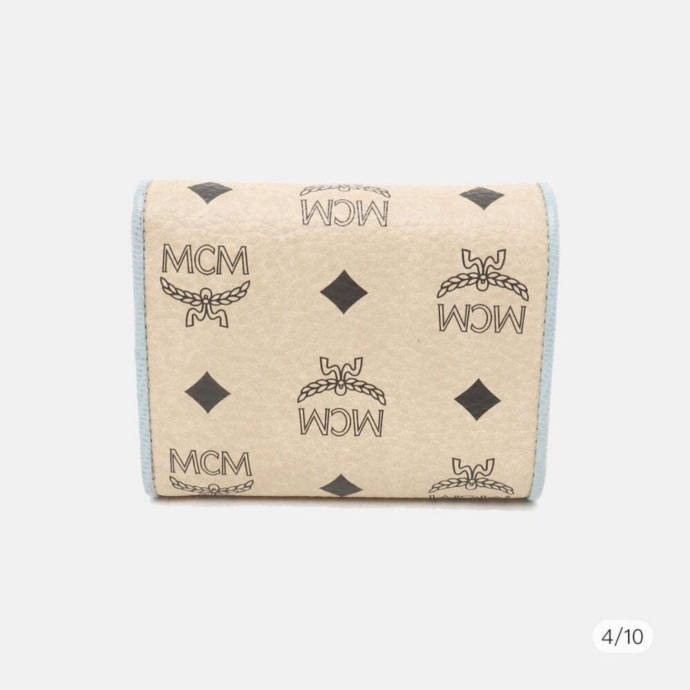 MCM beigh card holder wallet