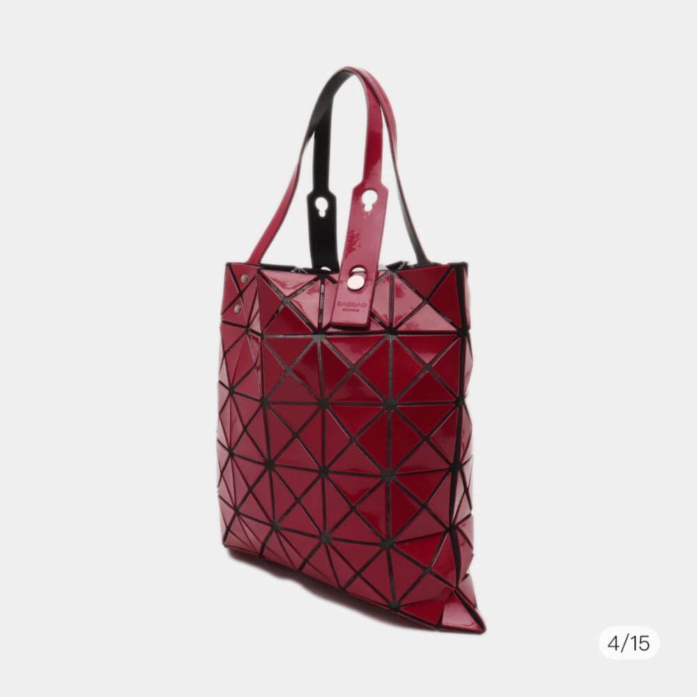 Bao Bao Issey Miyake Boa Boa Red Geode Tote Bag