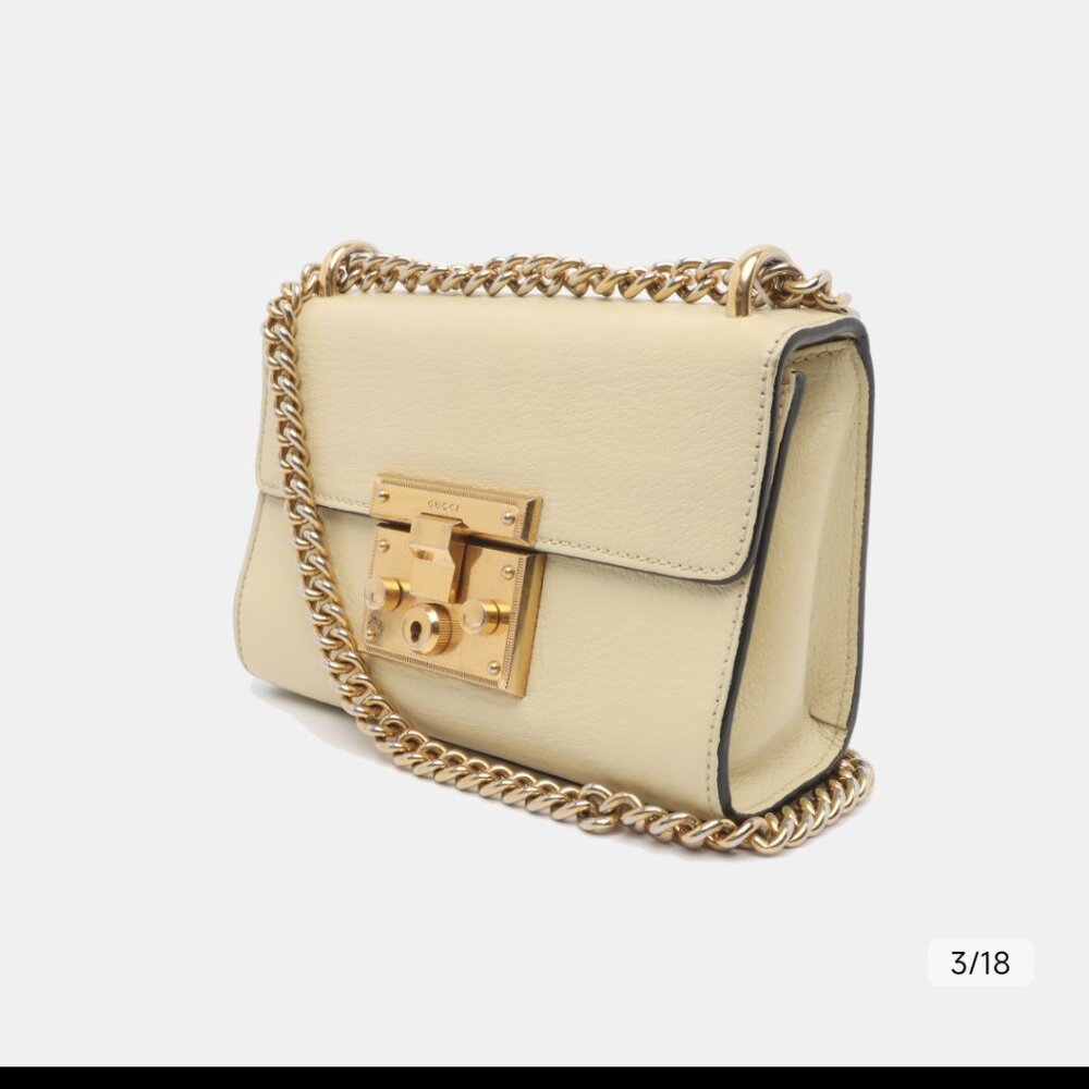 Gucci Padlock Shoulder Bag Guccissima Leather Small