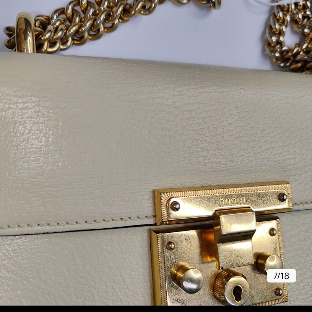 Gucci Padlock Shoulder Bag Guccissima Leather Small