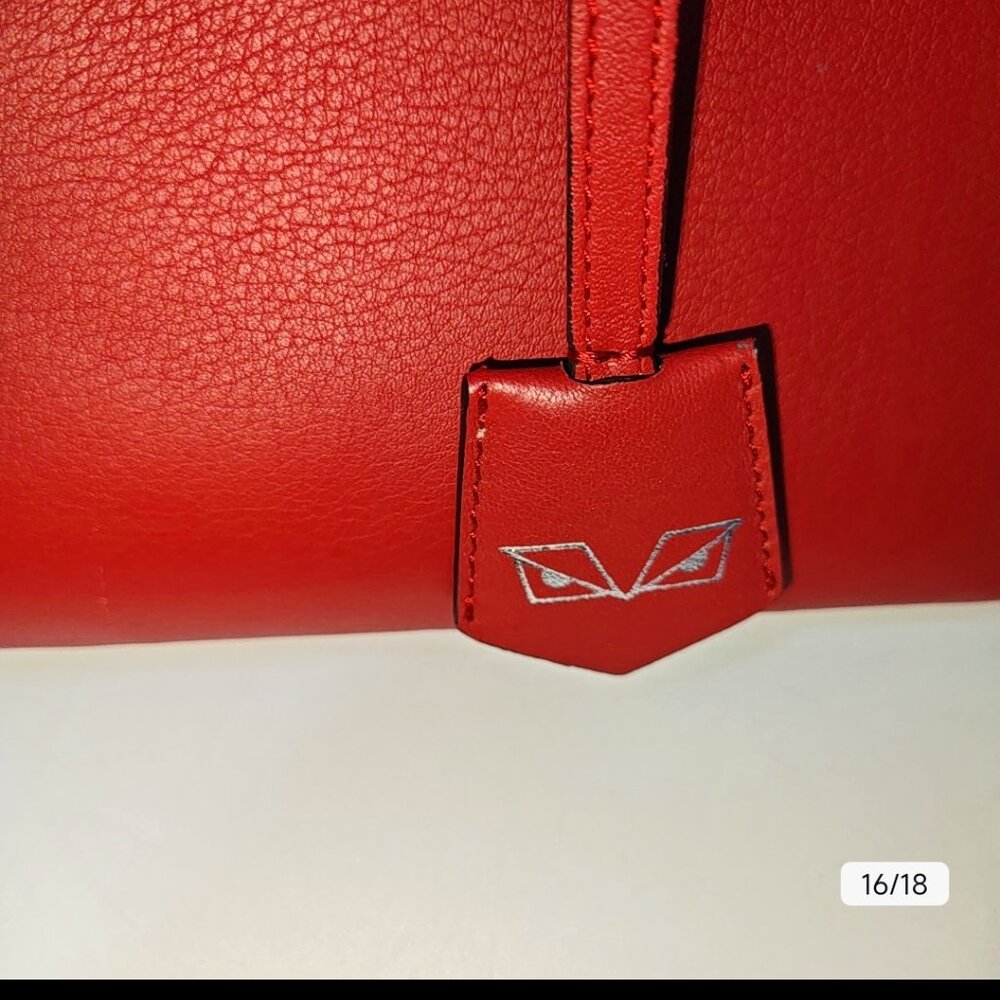 Fendi Red Leather 3Jours Tote Bag