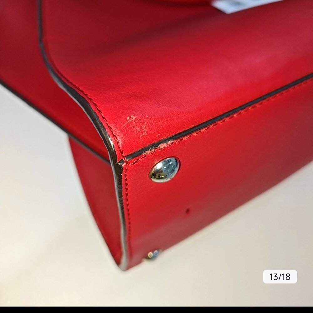 Fendi Red Leather 3Jours Tote Bag