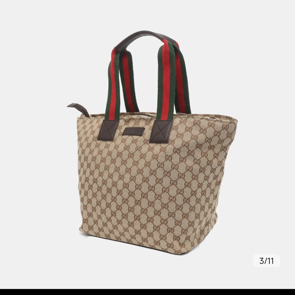 Gucci Monogram Striped Tote