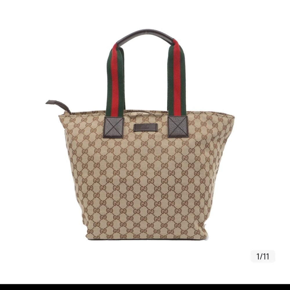 Gucci Monogram Striped Tote