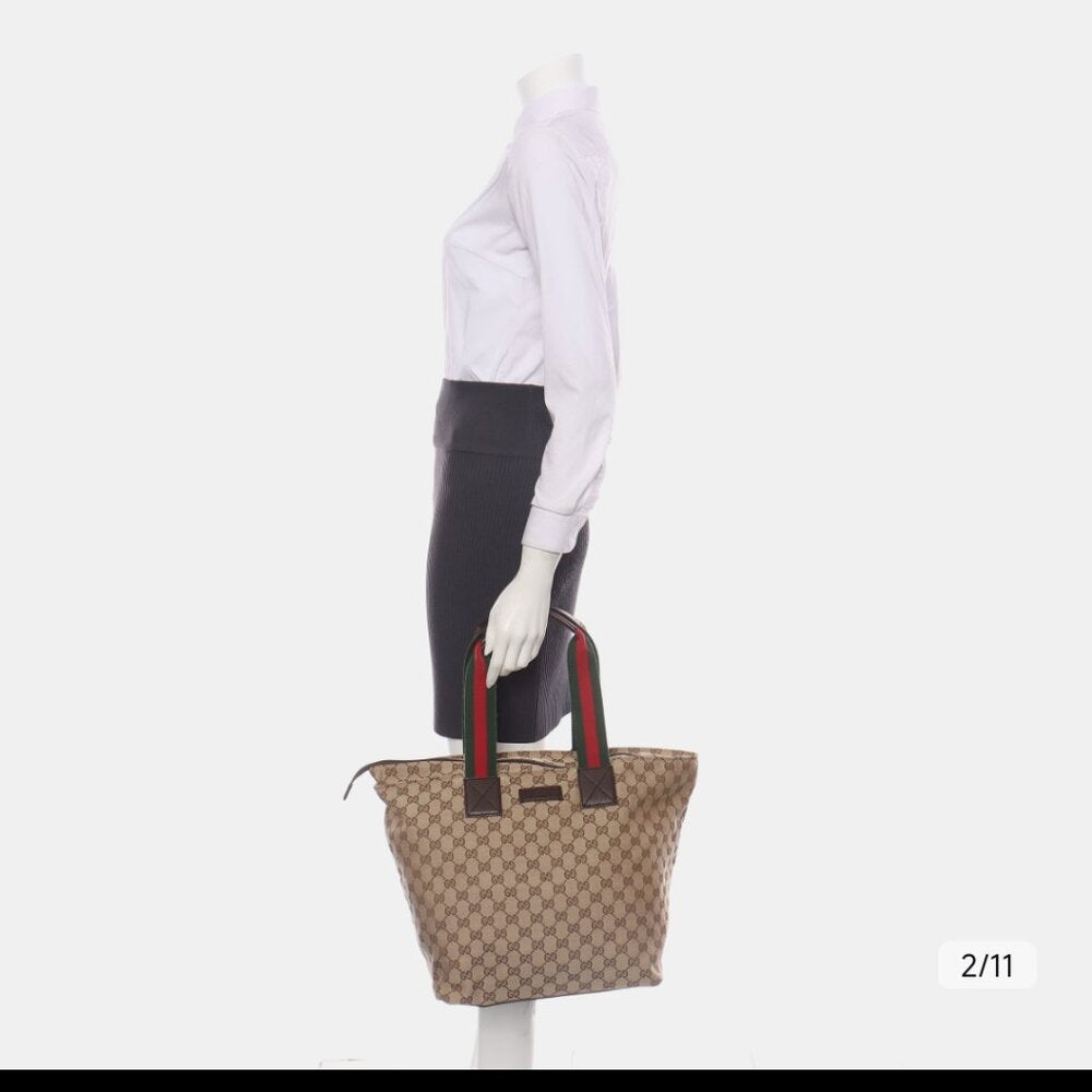 Gucci Monogram Striped Tote