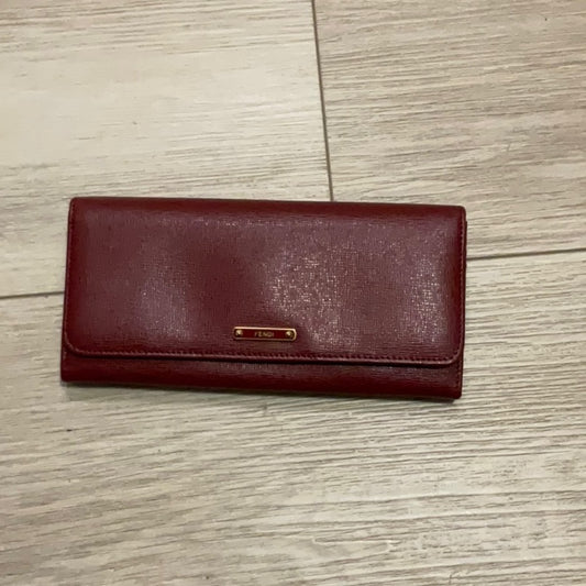 Fendi Women's Burgundy Wallet