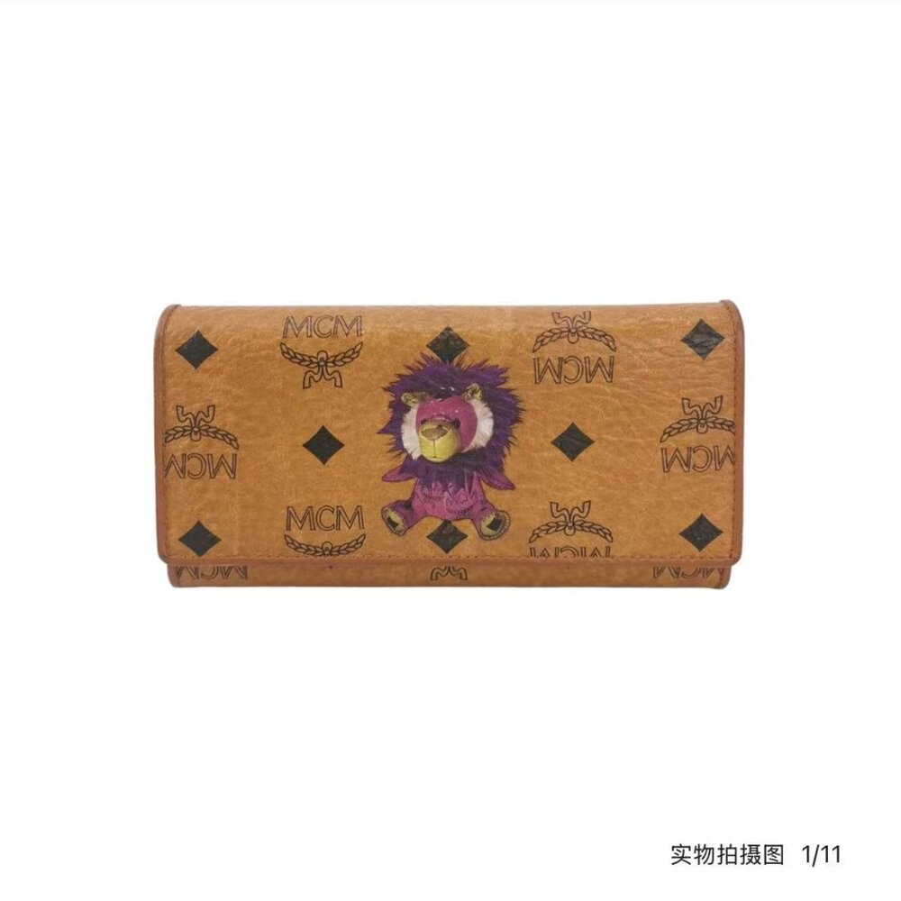 MCM Visetos Printed Wallet