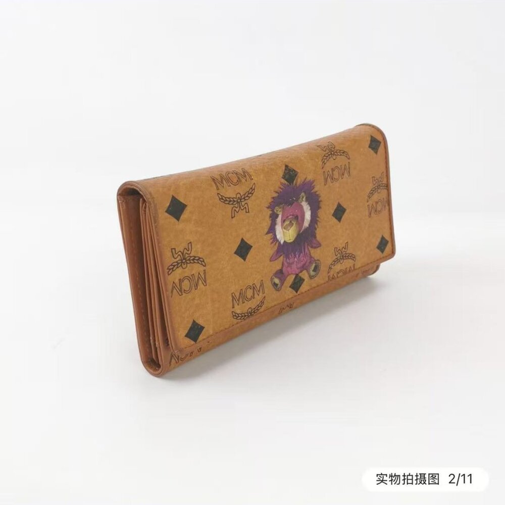 MCM Visetos Printed Wallet