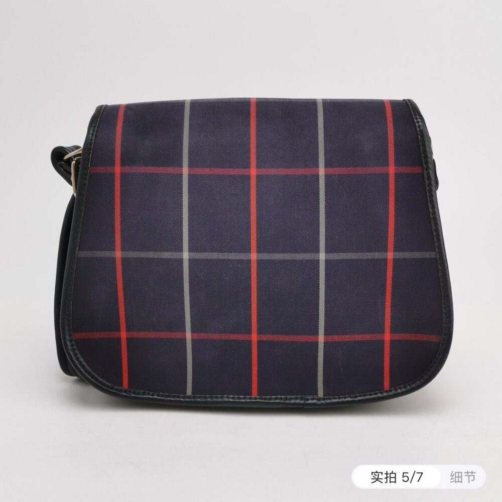 Burberry Crossbody in Navy Nova Check Canvas