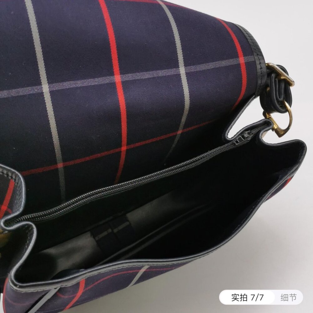 Burberry Crossbody in Navy Nova Check Canvas