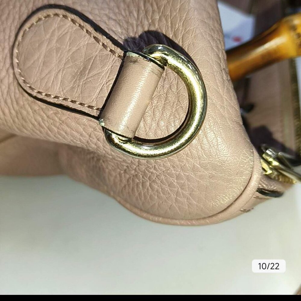 Gucci, Bamboo leather Boston bag