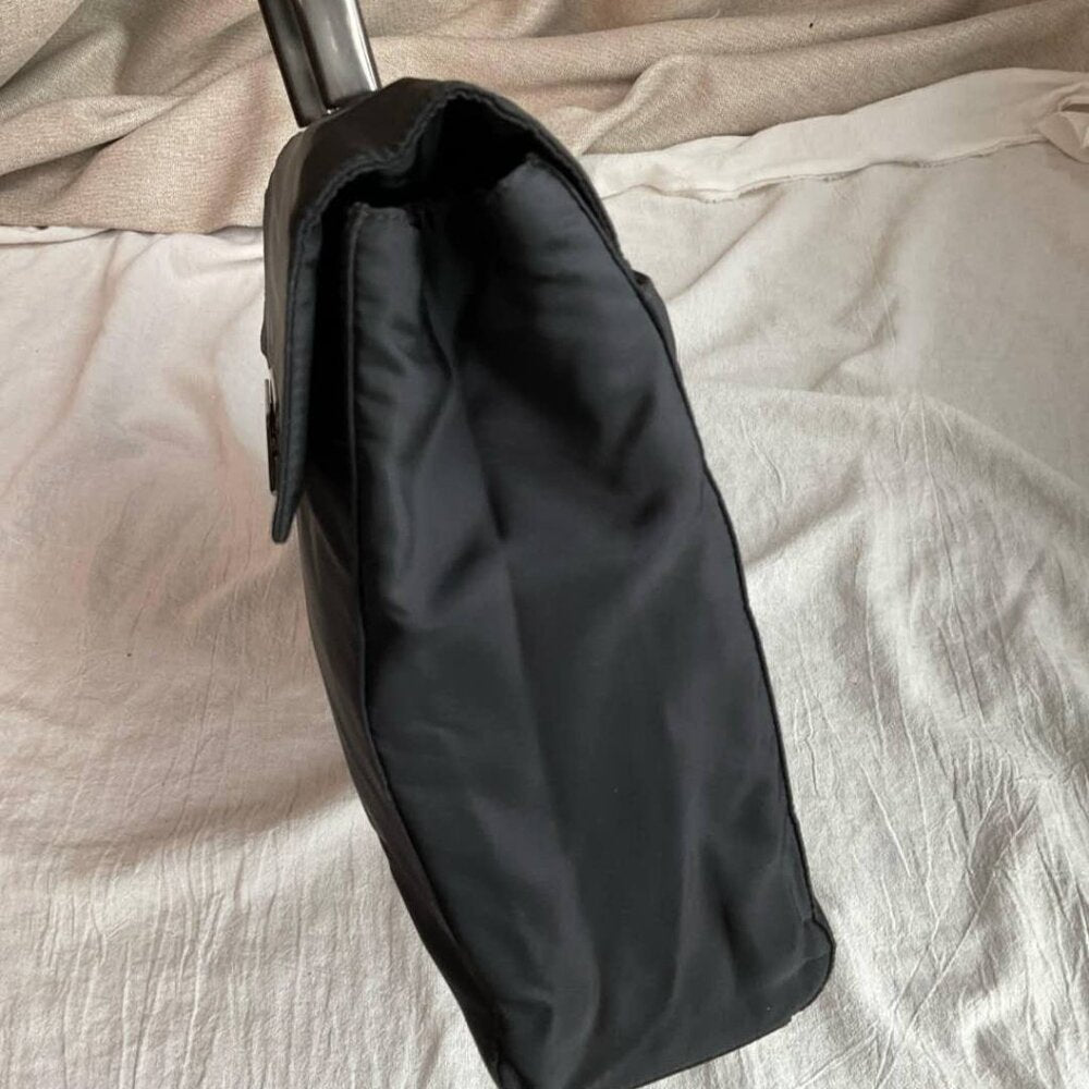 PRADA Hand Bag Nylon Black Auth