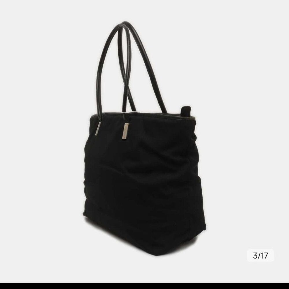 GUCCI Tote Bag Nylon Black