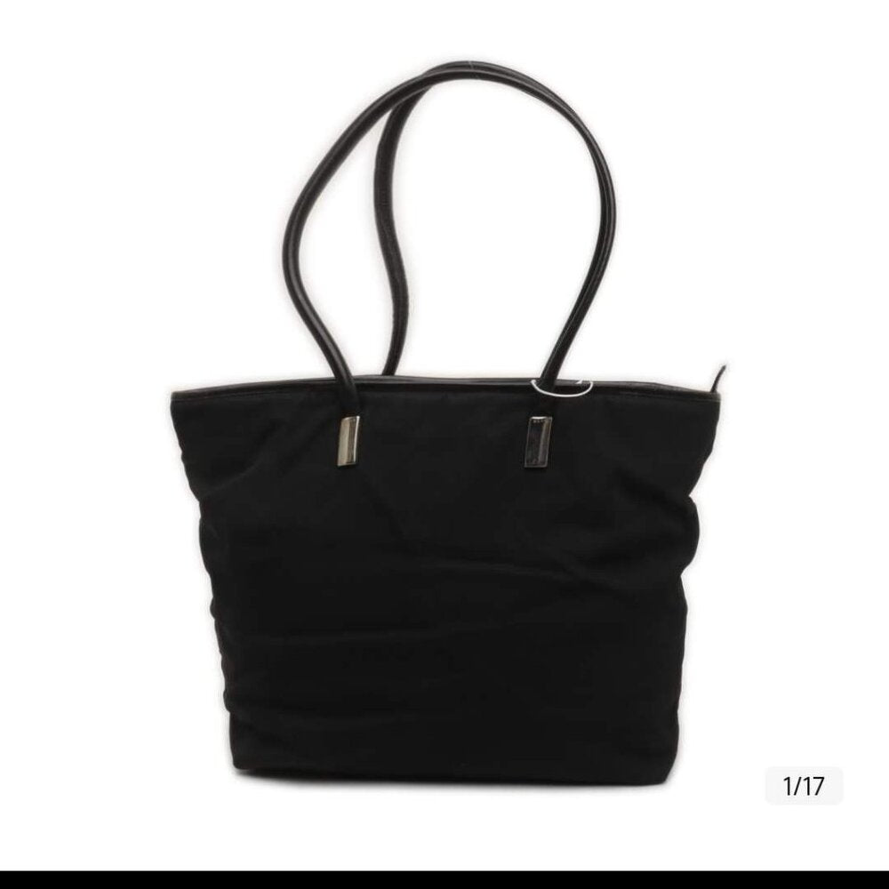 GUCCI Tote Bag Nylon Black