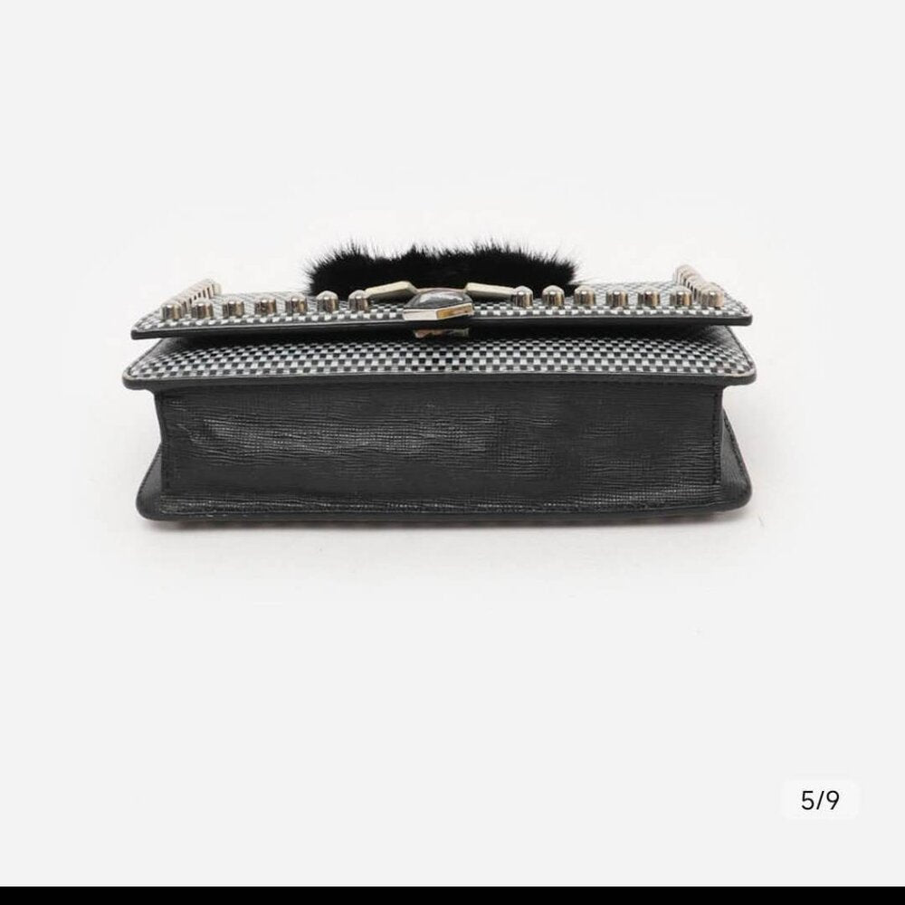 Fendi Karlito Leather Wallet on Chain