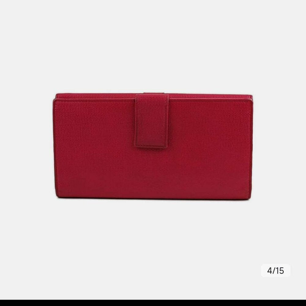 Saint Laurent  Calfskin Classic Y Ligne Wallet Fuchsia