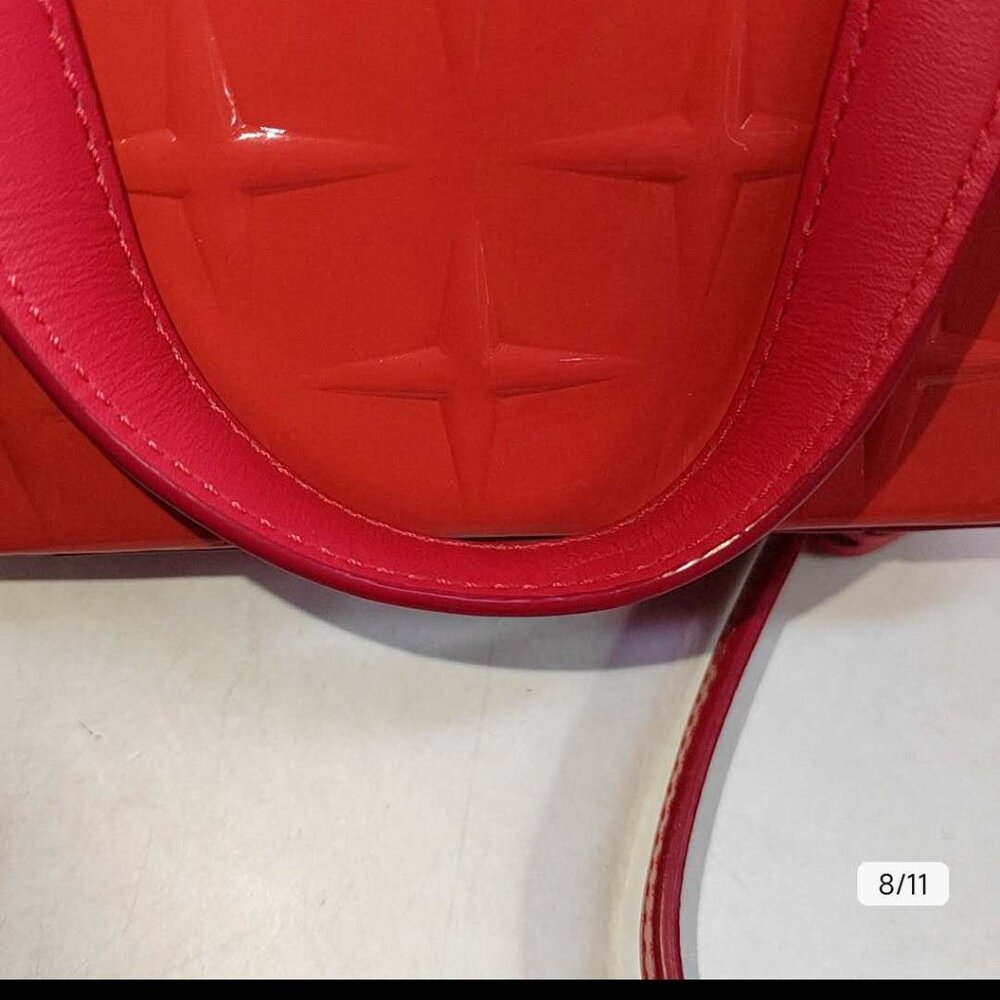 MCM Red Patent Leather Handbag