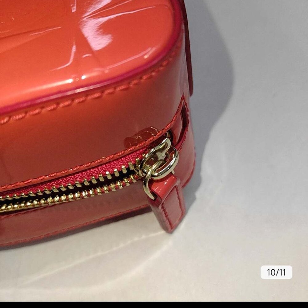 MCM Red Patent Leather Handbag