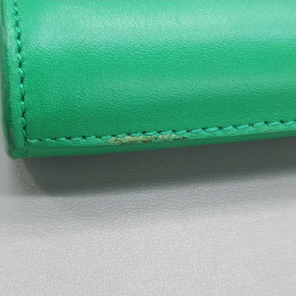 Green Saint Laurent Chyc Ligne Clutch Bag