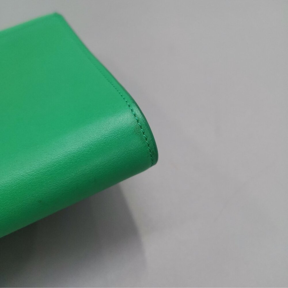 Green Saint Laurent Chyc Ligne Clutch Bag