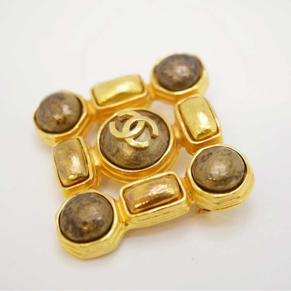 Chanel Coco Mark Gold Plated Brooch