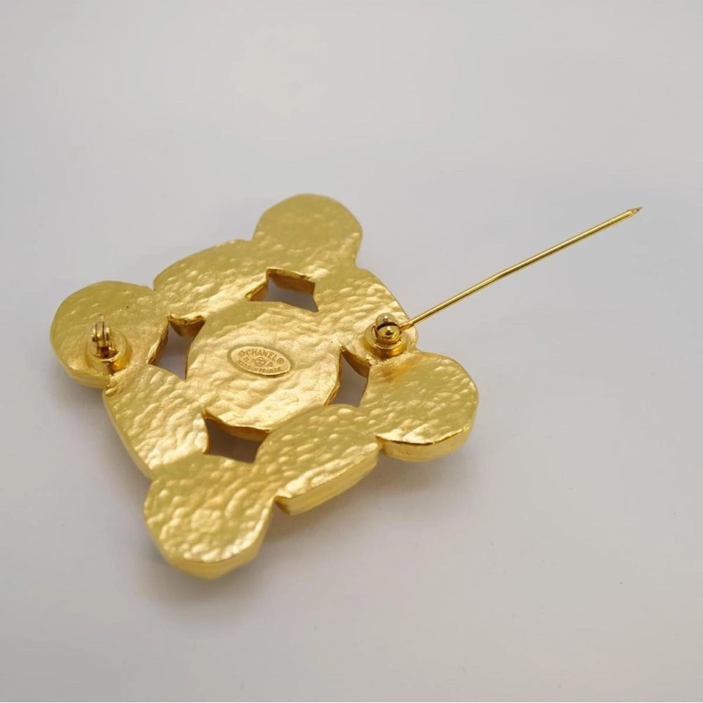 Chanel Coco Mark Gold Plated Brooch