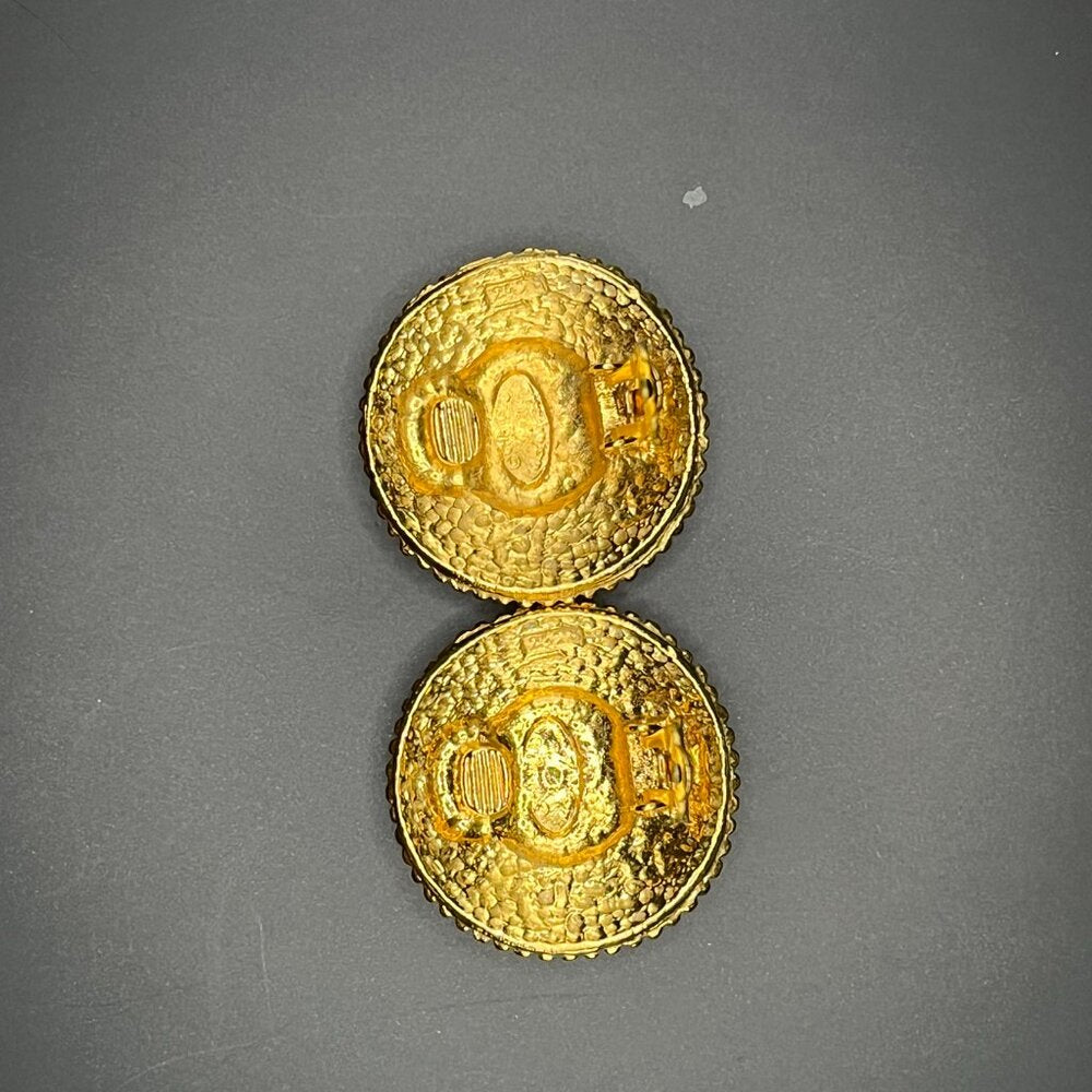Chanel Vintage '90s Medallion Clip-On Earrings