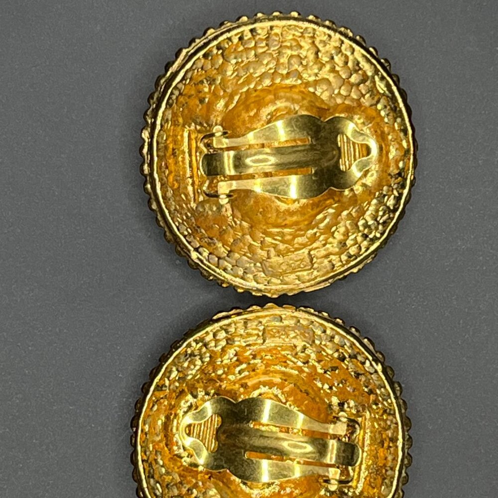 Chanel Vintage '90s Medallion Clip-On Earrings