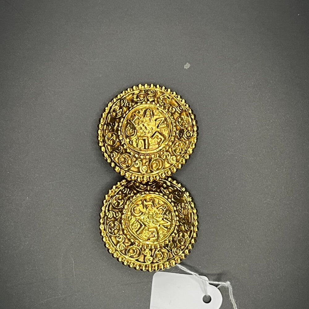 Chanel Vintage '90s Medallion Clip-On Earrings