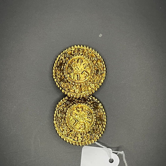 Chanel Vintage '90s Medallion Clip-On Earrings