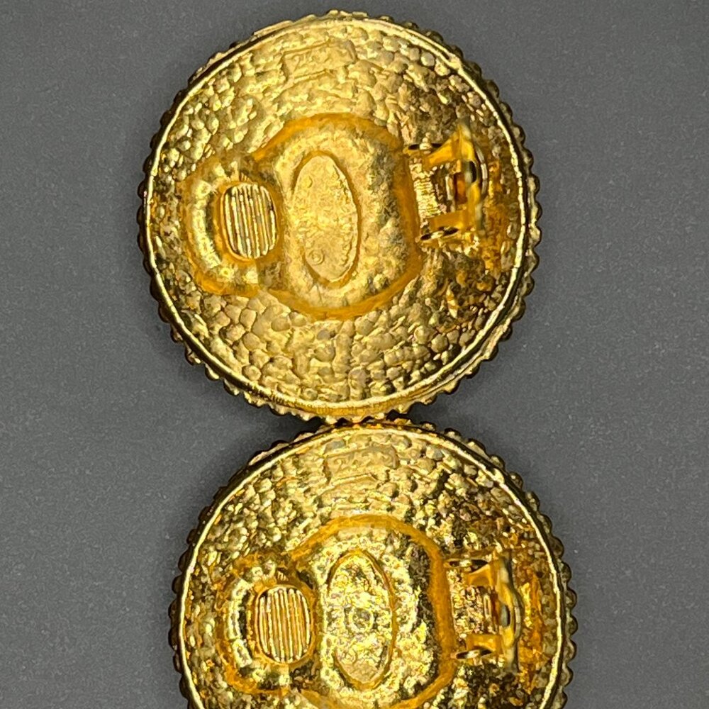 Chanel Vintage '90s Medallion Clip-On Earrings