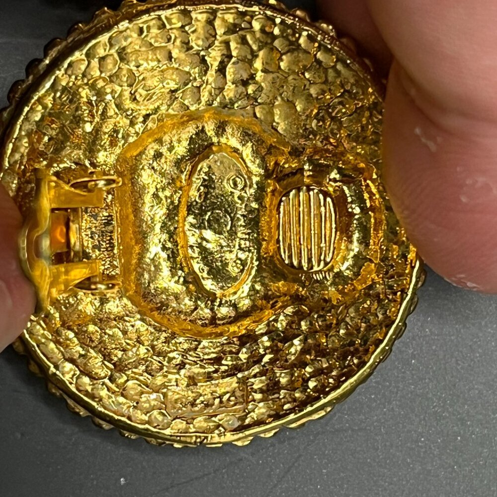 Chanel Vintage '90s Medallion Clip-On Earrings